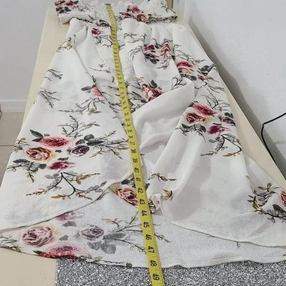 NEW XL Floral Off the Shoulder Maxi Dress - Picture 12 of 15